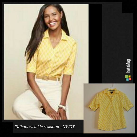 Talbots Tops - Talbots wrinkle resistant cotton top
